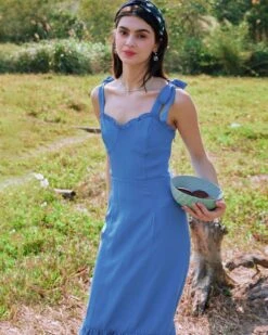 The Tie Strap Ruffle Floral Dress 18 The Tie Strap Ruffle Floral Dress -Outlet Dress Mix Up Store 0225 3032 263548