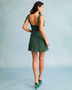 The Green Sweetheart Neck Floral Slip Mini Dress -Outlet Dress Mix Up Store 0415 30051 526563