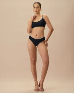 The Black Contrast Ribbed Bikini Top 9 The Black Contrast Ribbed Bikini Top -Outlet Dress Mix Up Store 0529Rihoas 448