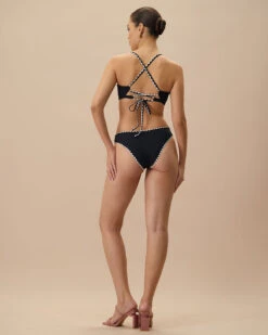 The Black Contrast Ribbed Bikini Top 10 The Black Contrast Ribbed Bikini Top -Outlet Dress Mix Up Store 0529Rihoas 467
