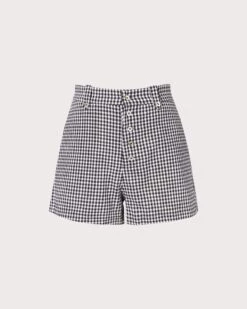 The Black High Waisted Button Up Plaid Shorts 12 The Black High Waisted Button Up Plaid Shorts -Outlet Dress Mix Up Store 0 04db6288 e300 4ff8 b6ff a8bef74dc74d 149093