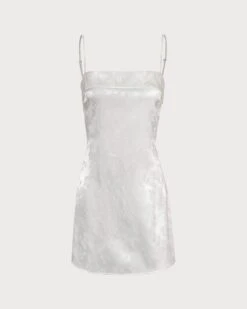 The White Jacquard Sling Mini Dress -Outlet Dress Mix Up Store 0 083ff0a9 42f0 4b33 bb27 c5325cdc1fe0