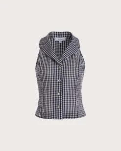 The Collared Button Up Sleeveless Plaid Vest 13 The Collared Button Up Sleeveless Plaid Vest -Outlet Dress Mix Up Store 0 19eda2c5 3cf1 4b6e baa5 f0786a9f470e 711547