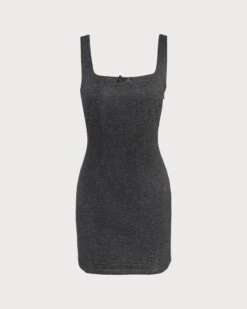 The Black Square Neck Sleeveless Mini Dress -Outlet Dress Mix Up Store 0 1a3ad590 3ee1 496e a3b6 be7a7e07a14f