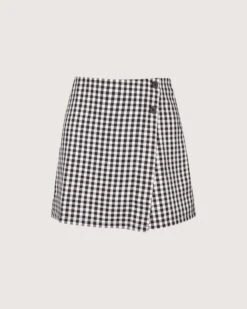 The Black High Waisted Plaid Button Mini Skort -Outlet Dress Mix Up Store 0 712781d8 30ec 42d1 9f33 2346d850292f