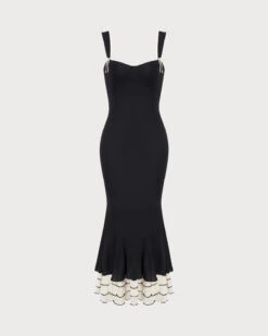The Black Sweetheart Neck Bodycon Slip Maxi Dress -Outlet Dress Mix Up Store 0 9c9711b1 505f 4342 a369 c7fc5c238da7