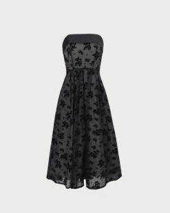 The Black Floral Strapless Midi Dress 14 The Black Floral Strapless Midi Dress -Outlet Dress Mix Up Store 0 b961acad 8226 4c34 a0ea 875bb4d6a431