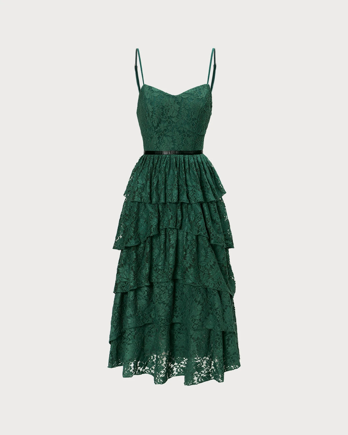 The Green Sweetheart Neck Lace Maxi Dress 7 The Green Sweetheart Neck Lace Maxi Dress - Image 7