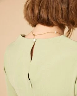 The Solid Square Neck Long Sleeve Dress 8 The Solid Square Neck Long Sleeve Dress -Outlet Dress Mix Up Store 1145