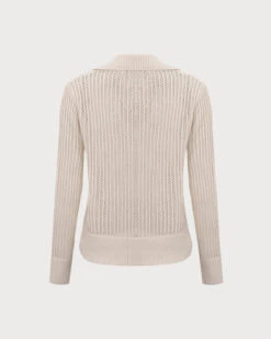 The Apricot V Neck Pointelle Ribbed Sweater -Outlet Dress Mix Up Store 1 1 c40567eb abe8 4796 a078 9cc0db25ae95