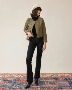 The Vintage Solid Tweed Coat -Outlet Dress Mix Up Store 1 4