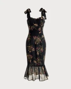 The Tie Strap Ruffle Floral Dress 16 The Tie Strap Ruffle Floral Dress -Outlet Dress Mix Up Store IMG 1371 208734