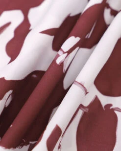 The Coffee V Neck Floral Backless Maxi Dress -Outlet Dress Mix Up Store IMG 2526