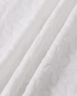 The White Floral Textured Pearl Slip Midi Dress -Outlet Dress Mix Up Store IMG 2606