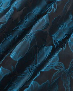 The Navy Tie Shoulder Jacquard Midi Dress -Outlet Dress Mix Up Store IMG 3208