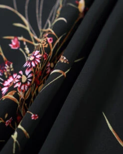 The Black One-Shoulder Floral Slit Maxi Dress -Outlet Dress Mix Up Store IMG 3890