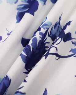 The Blue Floral Tie Strap Mini Dress -Outlet Dress Mix Up Store IMG 4211