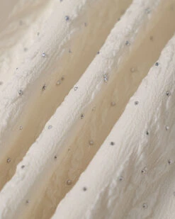 The Beige Boat Neck Textured Mini Dress -Outlet Dress Mix Up Store IMG 5180