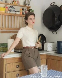 The Short Sleeve Textured Lapel Knit Tee -Outlet Dress Mix Up Store Photoby my.ragtime.gal 8fd618ac 12fb 4a35 bd16 c0112b6deda0 780179