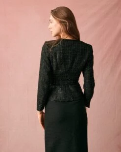 The V Neck Single-breasted Belted Jacket -Outlet Dress Mix Up Store RIHOAS0142