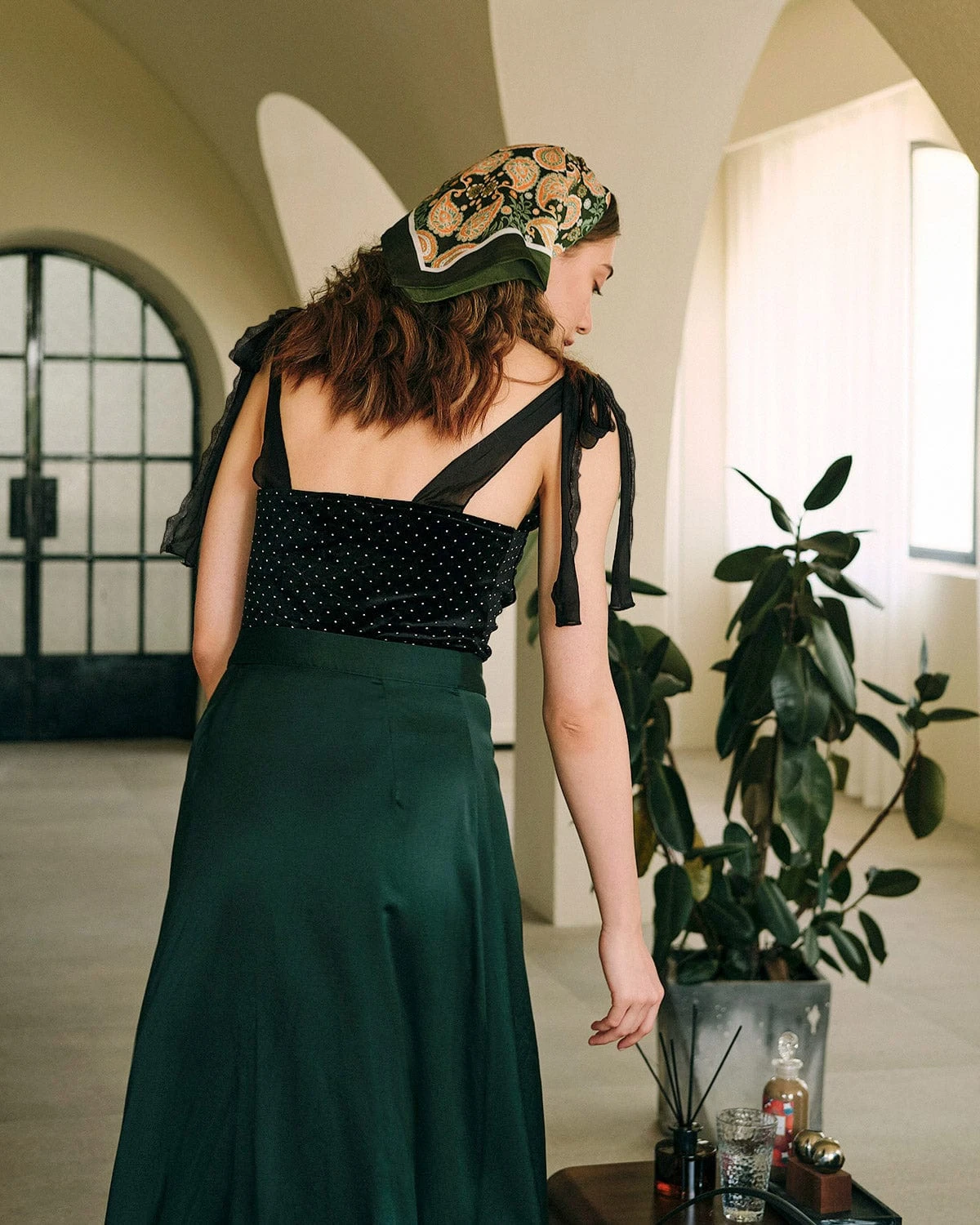 The Sweetheart Neck Rhinestone Tie Strap Top 4 The Sweetheart Neck Rhinestone Tie Strap Top - Image 4