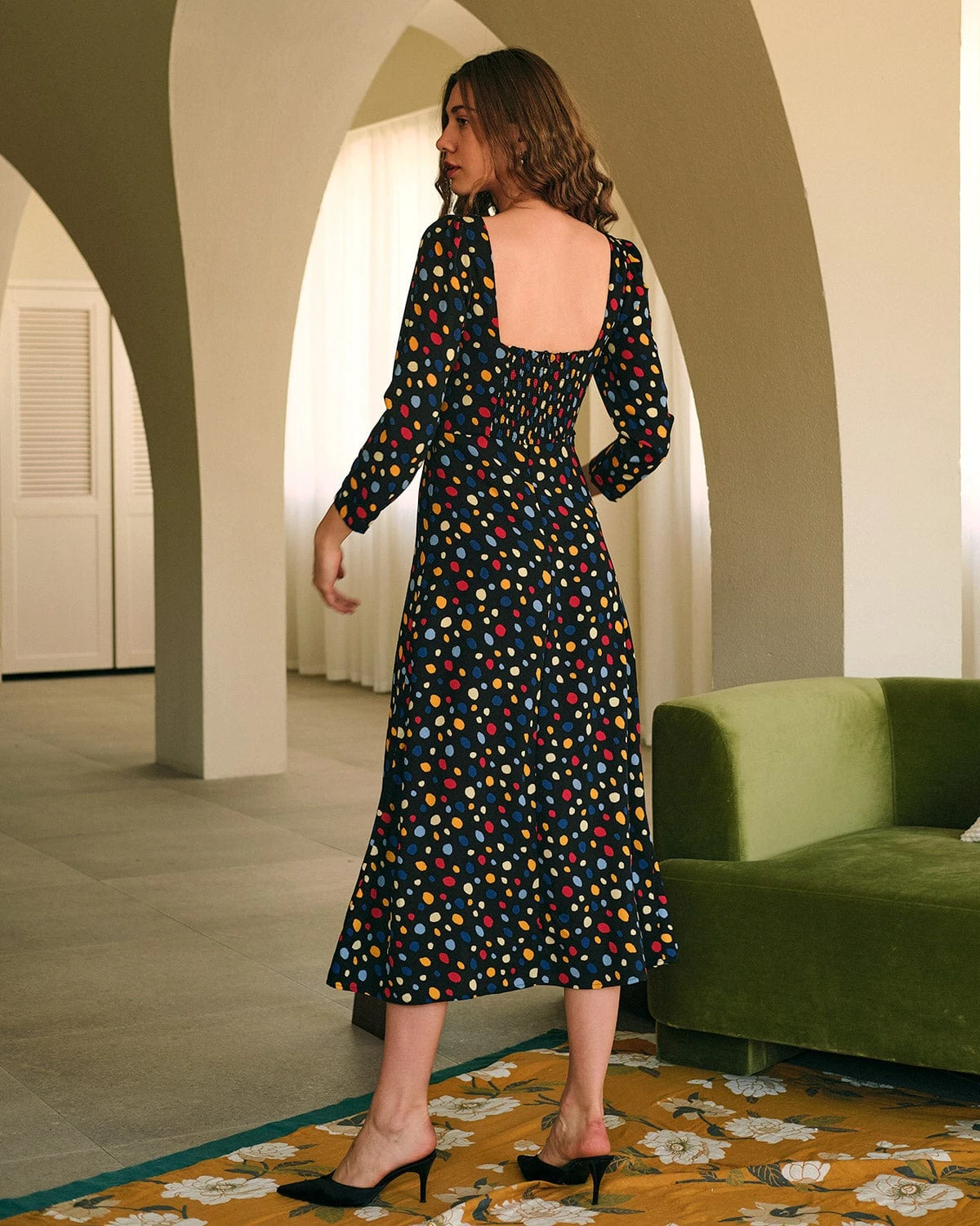 The Sweetheart Neck Polka Dot Maxi Dress 7 The Sweetheart Neck Polka Dot Maxi Dress - Image 7