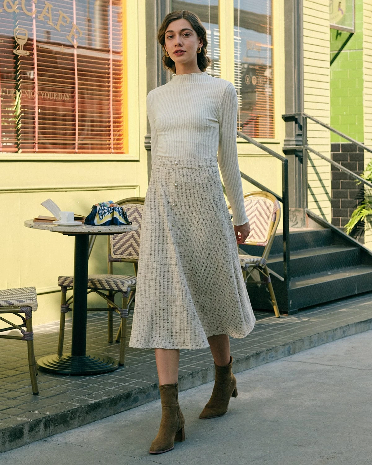 The Solid Mock Neck Slim Fit Tee 3 The Solid Mock Neck Slim Fit Tee - Image 3