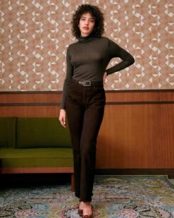 The Solid High Waisted Flare Jeans -Outlet Dress Mix Up Store RIHOAS4431