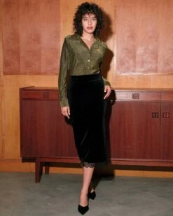 The Collared Button Front Glitter Blouse 8 The Collared Button Front Glitter Blouse -Outlet Dress Mix Up Store RIHOAS6724