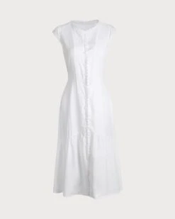 The Solid Color Lapel Midi Dress 13 The Solid Color Lapel Midi Dress -Outlet Dress Mix Up Store RW04321