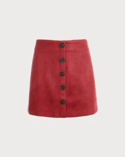 The Solid High Waisted Suede Mini Skirt 13 The Solid High Waisted Suede Mini Skirt -Outlet Dress Mix Up Store RW07281