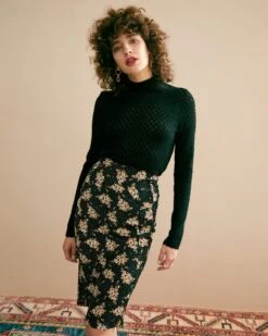 The Floral See-Through Knitwear 21 The Floral See-Through Knitwear -Outlet Dress Mix Up Store b