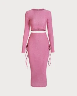 The Textured Crop Knit Top -Outlet Dress Mix Up Store b 15c83300 d872 4bdc 91fe f77c180651de