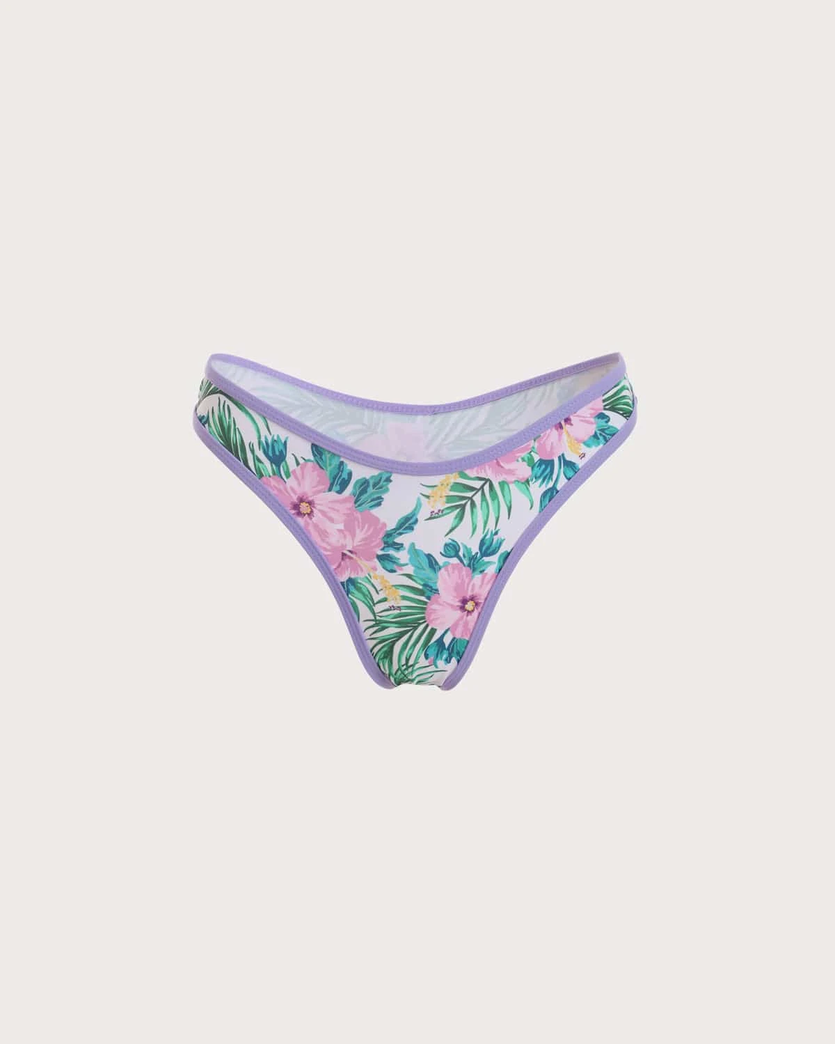 The Floral Middle Waist Bikini Bottom 4 The Floral Middle Waist Bikini Bottom - Image 4