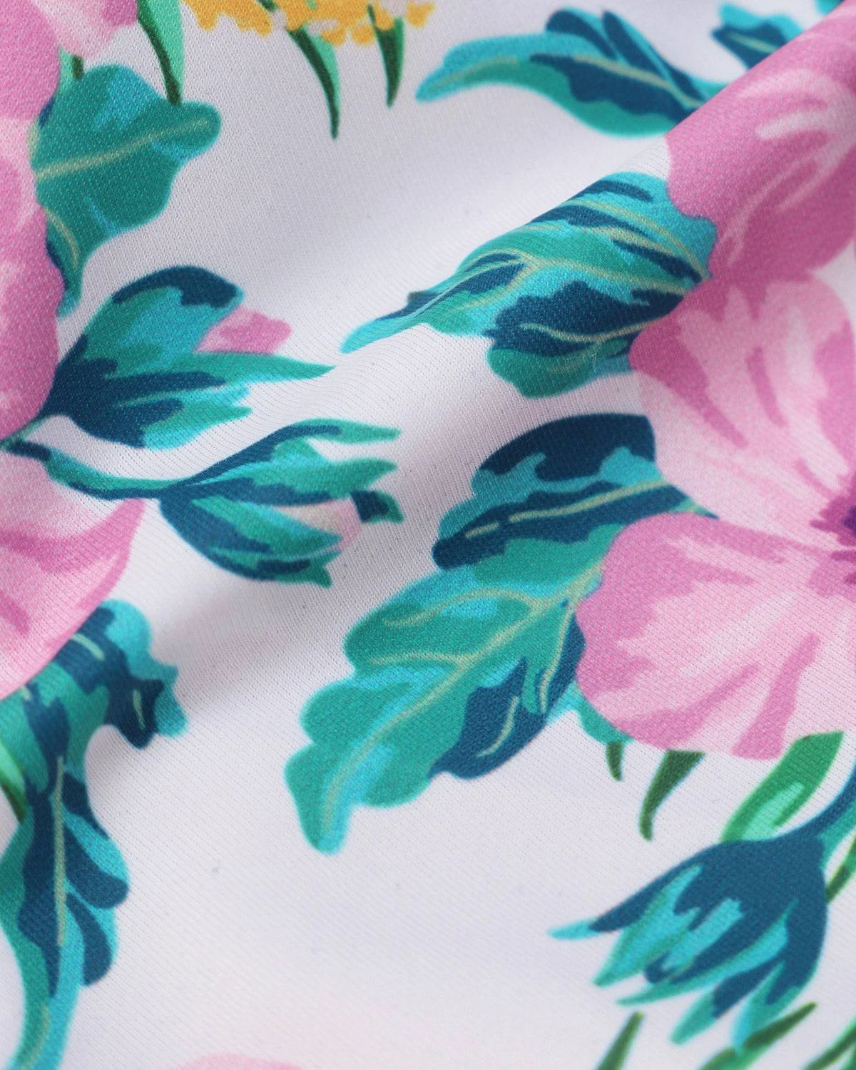 The Floral Middle Waist Bikini Bottom 5 The Floral Middle Waist Bikini Bottom - Image 5