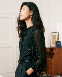 The Black See Through Double Layers Shirt 9 The Black See Through Double Layers Shirt -Outlet Dress Mix Up Store blouses the see through double layers shirt 36437424799957