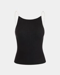 The Beaded Strap Ribbed Cami Top 11 The Beaded Strap Ribbed Cami Top -Outlet Dress Mix Up Store camis the beaded strap ribbed cami 36755389448405