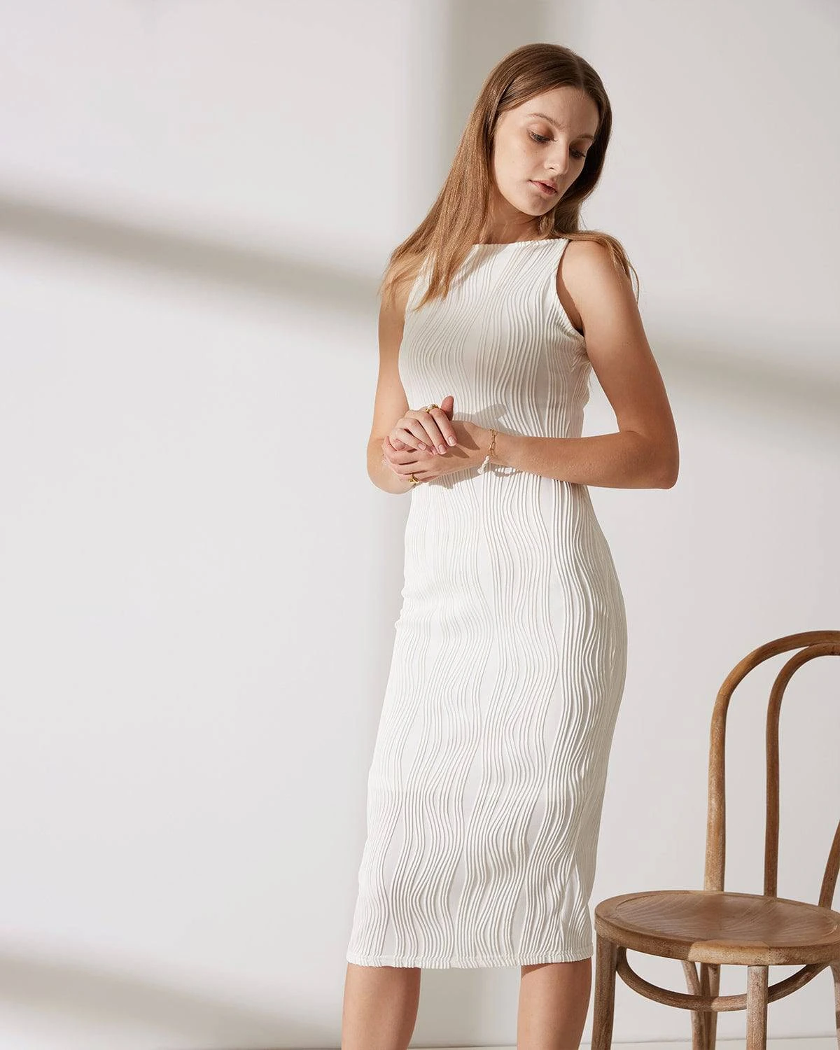 The Water Ripple Textured Cami Dress 4 The Water Ripple Textured Cami Dress - Image 4