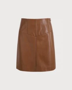 The High Waisted PU Leather A-line Mini Skirt 11 The High Waisted PU Leather A-line Mini Skirt -Outlet Dress Mix Up Store eb0d04516e7b8b82a18c40276f1f8c2c