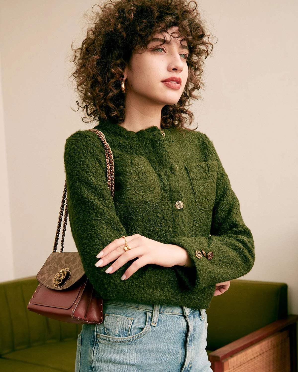 The Fluffy Metal Buckle Jacket 2 The Fluffy Metal Buckle Jacket - Image 2