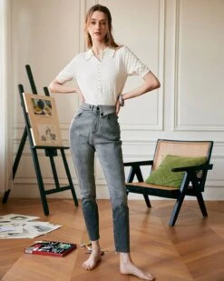 Ombre Asymmetrical Jeans -Outlet Dress Mix Up Store jeans ombre asymmetrical jeans 37390091124949