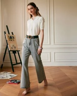 The Premium-fabric Vintage Wide-leg Flared Jeans 14 The Premium-fabric Vintage Wide-leg Flared Jeans -Outlet Dress Mix Up Store jeans the premium fabric vintage wide leg flared jeans 37390095057109