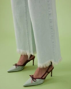 The Premium-fabric Wide-leg Crop Jeans -Outlet Dress Mix Up Store jeans the premium fabric wide leg crop jeans 36601579110613