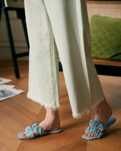 The Premium-fabric Wide-leg Crop Jeans -Outlet Dress Mix Up Store jeans the premium fabric wide leg crop jeans 37400311365845