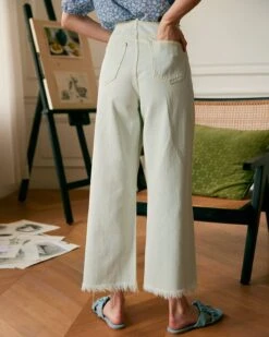 The Premium-fabric Wide-leg Crop Jeans -Outlet Dress Mix Up Store jeans the premium fabric wide leg crop jeans 37400311398613