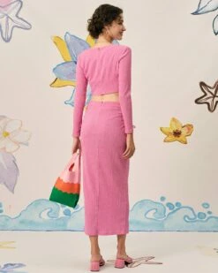 The Textured Crop Knit Top -Outlet Dress Mix Up Store knit tops the textured crop knit top 38262788030677