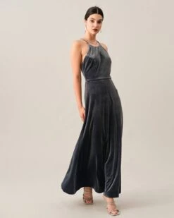 The Criss-cross Backless Velvet Maxi Dress -Outlet Dress Mix Up Store maxi dresses the criss cross backless velvet maxi dress 38315261526229
