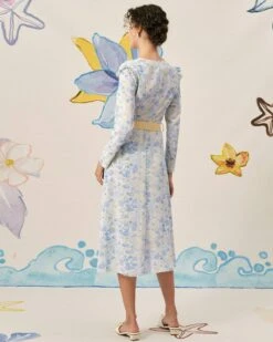 The Deep-V Ruffle Maxi Dress -Outlet Dress Mix Up Store maxi dresses the deep v ruffle maxi dress 37929570336981