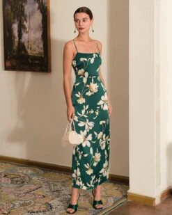 The Floral Slit Maxi Dress -Outlet Dress Mix Up Store maxi dresses the floral slit sling maxi dress 38551061004501
