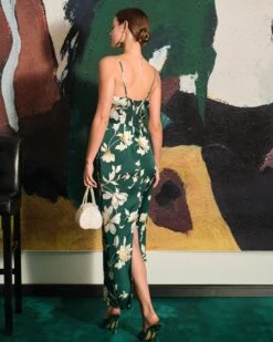 The Floral Slit Maxi Dress -Outlet Dress Mix Up Store maxi dresses the floral slit sling maxi dress 38551061659861